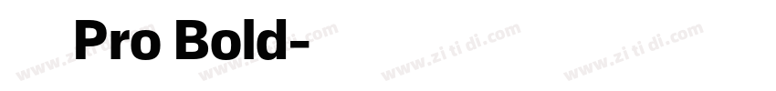 日产Pro Bold字体转换